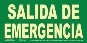 SEÑAL HOMOLOGADA SALIDA DE EMERGENCIA /6170-15H VE