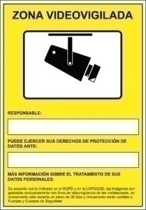 SEÑAL HOMOLOGADA CAMARA DE VIGILANCIA AM /6172-09 AM