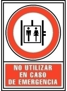 SEÑAL NO UTILIZAR EN CASO DE EMERGENCIA