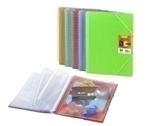 CARPETA FUNDAS OLEF TWIST PP FLEX. A4 20 FUND. LIMA /TW20LI