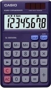 CALCULADORA BOLSILLO CASIO 8 DIG. SL-300 VERA /SL-300VERA