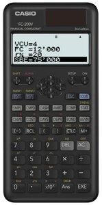 CALCULADORA FINANCIERA CASIO 10+2 DIGITOS FC-200V-2 (4 líneas)