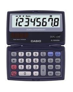 CALCULADORA de BOLSILLO CASIO  8 DIGITOS SL-100 VERA plegable