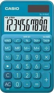 CALCULADORA de BOLSILLO CASIO 10 DIGITOS SL-310 UC AZUL