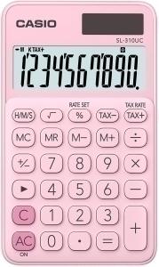 CALCULADORA BOLSILLO CASIO 10 DIG. SL-310 UC ROSA /SL-310UC-PK