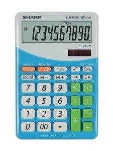 CALCULADORA SOBREMESA SHARP 10 DIGITOS EL-M332 AZUL