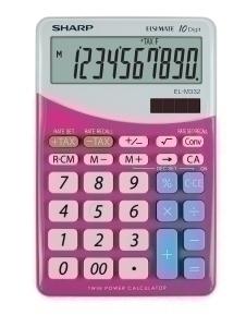 CALCULADORA SOBREMESA SHARP 10 DIG. EL-M332 ROSA /SH-ELM332 BPK