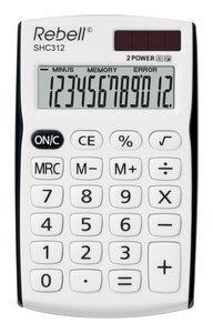 CALCULADORA de BOLSILLO REBELL 12 DIGITOS SHC-312 NEGRO