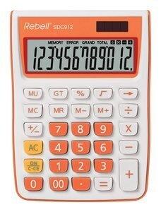 CALCULADORA SOBREMESA REBELL 12 DIGITOS SDC-912 NARANJA