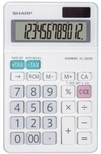 CALCULADORA SOBREMESA SHARP 12 DIG. EL-320W /SH-EL320W