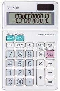 CALCULADORA SOBREMESA SHARP 12 DIGITOS EL-320W