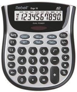 CALCULADORA SOBREMESA REBELL 10 DIGITOS ERGO 10