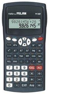 CALCULADORA CIENTIFICA MILAN 10+2 DIGITOS NEGRO (2 líneas)