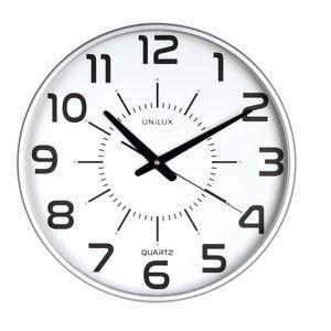 RELOJ PARED UNILUX MAXI POP ANALOGICO 37,5 CM   GRIS METALIZADO