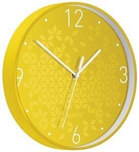 RELOJ PARED LEITZ WOW ANALOGICO 29 CM   AMARILLO