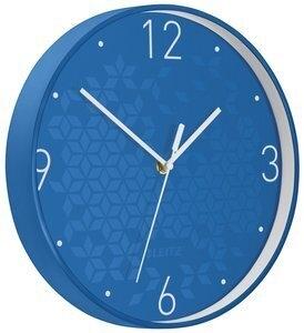 RELOJ PARED LEITZ WOW ANALOGICO 29 CM   AZUL