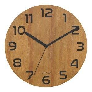 RELOJ PARED UNILUX PALMA BAMBOO ANALOGICO 30 CM