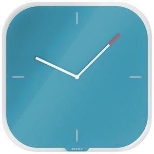 RELOJ PARED LEITZ COSY CRISTAL ANALOGICO 30x30x4 CM AZUL (incluye rotulador de borrado en seco)