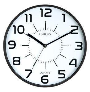 RELOJ PARED UNILUX POP NEGRO ANALOGICO 28 cm   (Pila incluida)