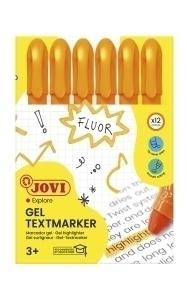 MARCADOR FLUOR GEL JOVI C/12 NARANJA /1815