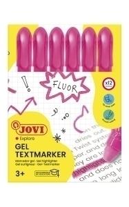 MARCADOR FLUOR GEL JOVI C/12 ROSA /1816