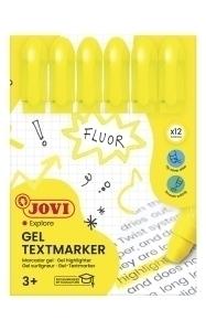 MARCADOR FLUOR GEL JOVI C/12 AMARILLO /1817