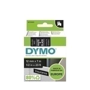 CINTA ROTULAR DYMO LM D1 7M 12MM BLANCO NEGRO 45021 /S0720610