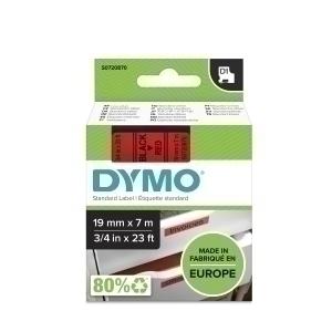 CINTA ROTULAR DYMO LM D1 7M 19MM NEGRO ROJO 45807 /S0720870