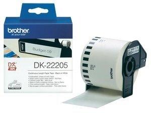 ETIQUETAS BROTHER CONTINUA PAPEL BLANCO  62 mm ROLLO 30,48 m (DK22205)