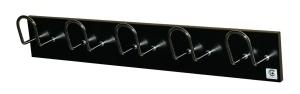 PERCHERO PARED CLINDRO H-15 5 COLGADORES NEGRO