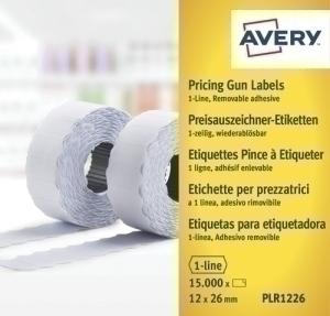 ETIQUETAS PRECIOS AVERY REM.26X12 BLANCO /PLR1226