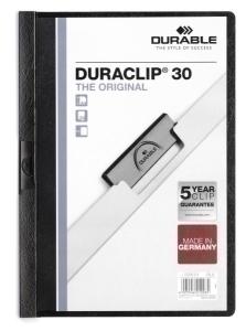 DOSIER DURACLIP PVC A4 2200 PINZA METAL 30H NEGRO /220001