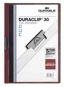 DOSIER DURACLIP PVC A4 2200 PINZA METAL 30H BURDEOS /220031