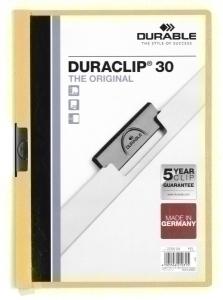 DOSIER DURACLIP PVC A4 2200 PINZA METAL 30H AMARILLO /220004