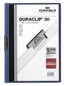 DOSIER DURACLIP PVC A4 2200 PINZA METAL 30H AZUL OSCURO /220007