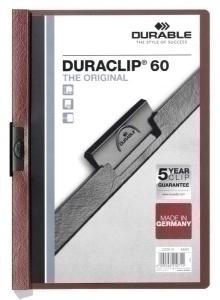 DOSIER DURACLIP PVC A4 2209 PINZA METAL 60H BURDEOS /220931