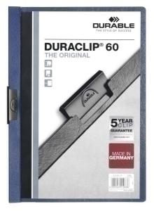 DOSIER CLIP DURACLIP PVC A4 2209 pinza METAL 60h AZUL OSCURO
