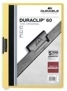 DOSIER DURACLIP PVC A4 2209 PINZA METAL 60H AMARILLO /220904