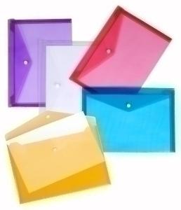 DOSIER SOBRE CARCHIVO PP VELCRO 250x180mm (CORREO) TRANSL.5 colores