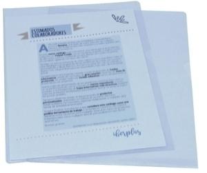 DOSIER ANGULO RECTO IBERPLAS PVC 300  Fº CRISTAL