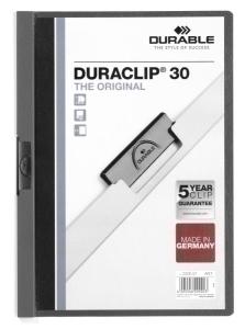 DOSIER DURACLIP PVC A4 2200 PINZA METAL 30H GRIS ANTRACITA /220057