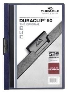 DOSIER DURACLIP PVC A4 2209 PINZA METAL 60H AZUL ANTRACITA /220928