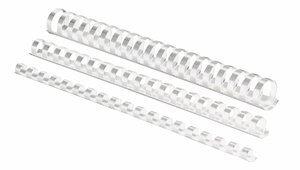 CANUTILLO PLASTICO FELLOWES 21 anillas paso US BLANCO 10 mm CAJA de 100