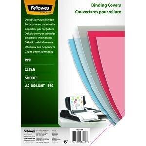 TAPA de ENCUADERNAR FELLOWES A4 0,15 mm PVC (40% RECICLADO) CRISTAL CAJA de 100
