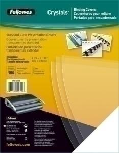 TAPA ENCUAD. FELLOWES A4 0,15 MM PVC CRISTAL C/100 /5376001