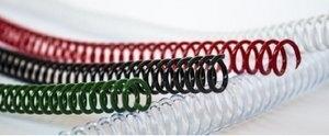 ESPIRAL PLASTICO paso 64 (5:1) TRASPARENTE 14 mm CAJA de 100