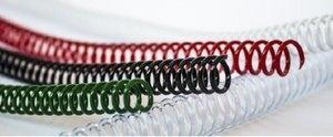 ESPIRAL PLASTICO paso 64 (5:1) TRASPARENTE 16 mm CAJA de 50