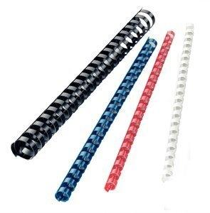 CANUTILLO PLASTICO 21 anillas paso US BLANCO 18 mm CAJA de 100