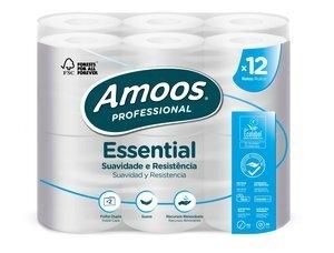 PAPEL HIGIENICO AMOOS PROFESSIONAL ESSENTIAL 2 CAPAS 134 SERVICIOS 16 METROS BLANCO