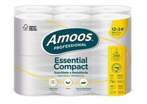 PAPEL HIGIENICO AMOOS PROFESSIONAL ESSENTIAL COMPACT 2 CAPAS 291 SERVICIOS 35 METROS BLANCO